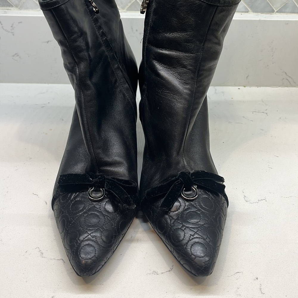 Salvatore Ferragamo Leather Booties